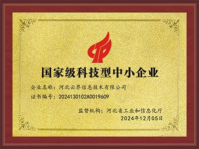 国家级科技型企业